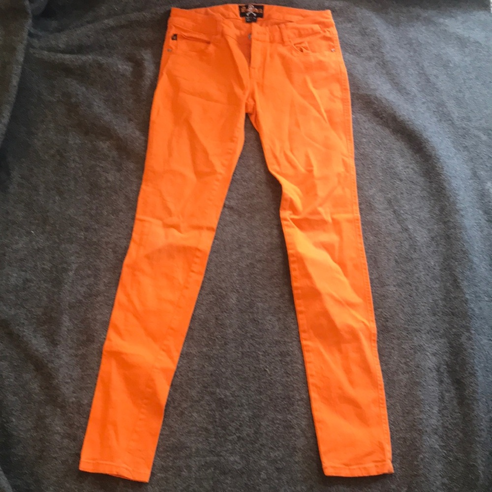 Orange jeans
